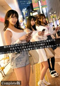 都内某所に終わらないエンドレスFuckを強要する巨乳たちんぼ女子がいるとの噂が！！終わったかと思ったら数珠繋ぎで犯し続ける絶頂ループ！ Complete版 アイキャッチ画像 【大人のグラビア牧場】